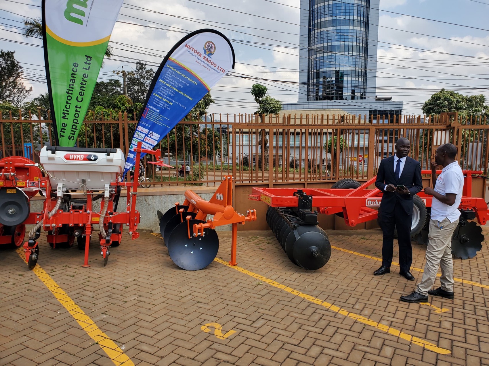 The implements handed over at the ceremony