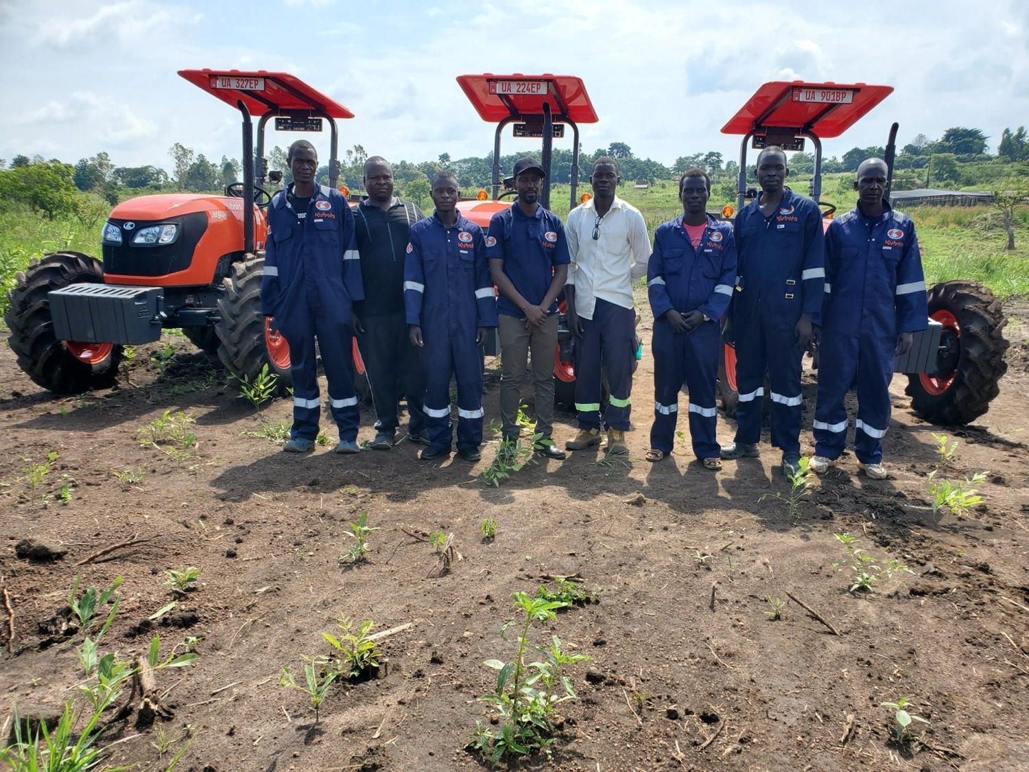 NUTOFA tractor operators together in the field